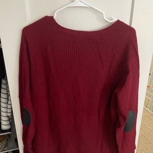 JCrew Marion Wool Sweater with Leather Elbow Pads